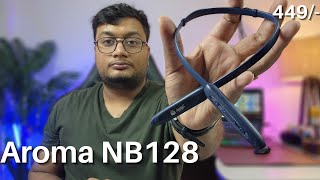 Aroma NB128 Neckband unboxing  Best Neckband under 500  Dual Pairing [upl. by Labotsirhc]