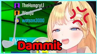 Ame Rages At Golf and Hurts Deskkun【Amelia Watson  Hololive EN 】 [upl. by Mildred]