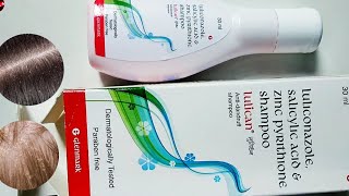 Lulican shampoo use in hindi lulican shampoo luliconazole salysilic acid zinc pyrithion रूसी के लिए [upl. by Berard]