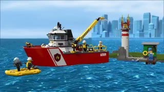 Fire Boat  LEGO CITY  60109  Product Animation [upl. by Werbel]