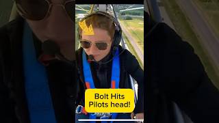 Bolt Hits Pilots Head aviation airshow aircraft airport airplane airforce aviationlovers [upl. by Yenar]