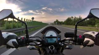 Top Speed Kawasaki ER6n 2012  2013 GoPro Hero 3 [upl. by Ardnoet]