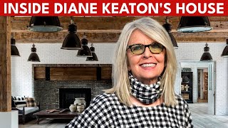 Diane Keaton Brentwood Rustic House  INSIDE Diane Keatons Brentwood Mansion in LA Interior Design [upl. by Chrissie229]