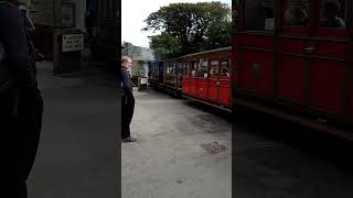 Talyllyn Railway No 6 Douglas departing Tywyn Wharf Station talyllyn narrowgauge railway [upl. by Sliwa439]