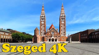 Szeged Hungary Walking Tour 4K [upl. by Eleaffar874]