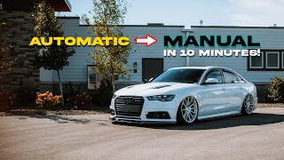 Building the Worlds First Manual Audi C7 S6 in Just 10 Minutes [upl. by Tserrof72]