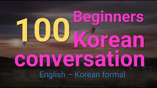 ★KOELLA01Beginners Korean Conversation EngFormal Kor [upl. by Uolyram878]