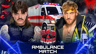 WWE 2K24 • Ambulance Match  Dominik Mysterio VS Logan Paul  WWE Bad Blood [upl. by Icken]