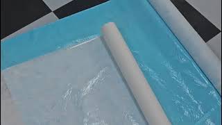 Can protect furniture floor paint roof white sticky felt China cheap manufacturers [upl. by Sybille]