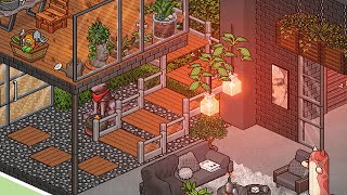 Botanical House🌱🍃HABBO Speed Build Interior🛠 [upl. by Mavis279]