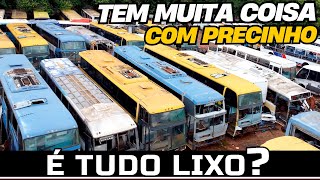 O MAIOR DESMANCHE DE ÔNIBUS DO BRASIL TEM MUITAS OPORTUNIDADES E QUASE NADA É LIXO [upl. by Suiratnauq]