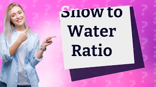 What is the water equivalent of snowfall [upl. by Eirehs318]