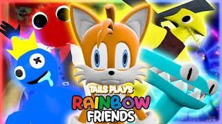 Tails plays  ROBLOX RAINBOW FRIENDS  Chapter 1 and 2 feat Newgadjet66 [upl. by Noraa]