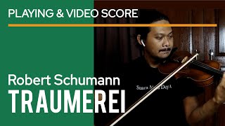 Schumann  Träumerei Violin and Piano  repracticed  sheet music  piano accompaniment [upl. by Aramad30]