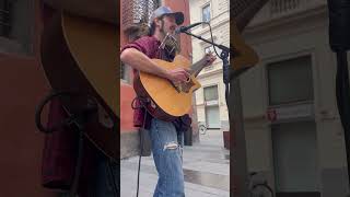 Nick Lazzarini  Kathys Song Simon amp Garfunkel cover livemusic acousticcover busking [upl. by Aiuqat]