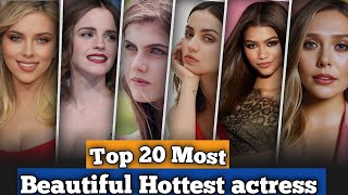 Top 20 Most beautiful hottest Hollywood Actress 2023 list youtuber actress top20 viral top10 [upl. by Phemia]