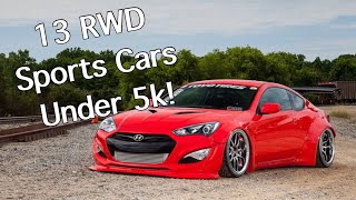 The 13 BEST RWD Sports Cars Under 5000 [upl. by Ailadi997]