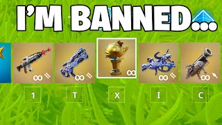 I Used 101 Banned Fortnite Items [upl. by Marolda132]