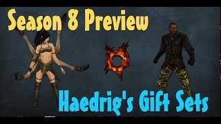 Diablo 3 Season 8 Preview cosmetics Haedrigs Gift sets [upl. by Caswell]