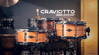 Snare Spotlight Craviotto Steam Bent Snare Drums [upl. by Grimaldi472]