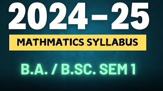 BABSc 1st Year 1st Semester Mathmatics Syllabus  Differential Calculus and Integral Calculus [upl. by Wynn]