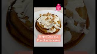 How to make PUMPKIN pancakes🎃Perfect fall twist recipe TUTORIAL🍂Halloween weekend vibes [upl. by Eeuqram]