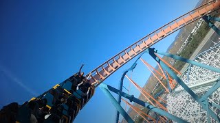 Goliath  Six Flags Magic Mountain  Back Row 4K HD POV  November 2023 [upl. by Luckett]