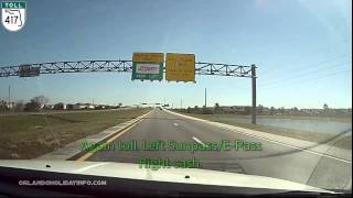 How to return your rental car at Orlando Intl Airport MCO from US192 via SR417 time lapse [upl. by Rimas]