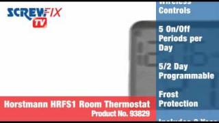 Screwfix Horstmann HRFS1 Programmable Room Thermostat [upl. by Bartko]