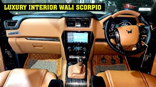 Scorpio Classic 2023 Modified Interior to Luxury  scorpio classic s11 alloy [upl. by Trinl]