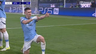 Phil Foden GoalSporting vs Manchester City 41 All Goals and Highlights [upl. by Ailuig737]