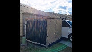 ARB Awning Room Deluxe 1st Set Up Overview [upl. by Derfliw32]