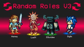 NEW RANDOM ROLES V3 IN AMONG US [upl. by Ronnica396]