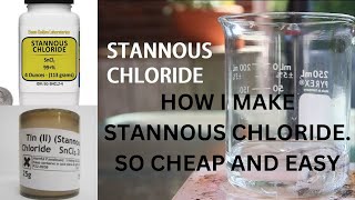 HOW I MAKE STANNOUS CHLORIDE TESTING SOLUTION FOR GOLD AND PRECIOUS METALS this is the easiest way [upl. by Girand292]