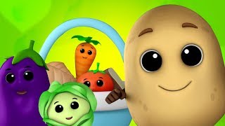 Aaloo bola mujhko khalo  आलू बोला मुझको खालो  Vegetables Poems in Hindi  Kids Tv India [upl. by Tiffani]