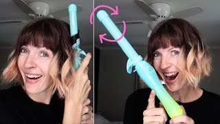 Beachwaver B1 Rotating Hair Curler Demo  Review [upl. by Soo501]