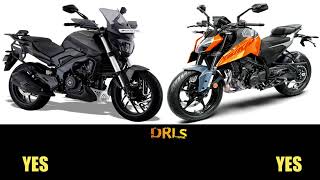 KTM Duke 250 2024 Vs Bajaj Ddominar 250 2024 specs top speed features dominar250 duke250 [upl. by Frodin]