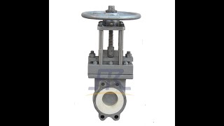 Manual operated ceramic lined knife gate valve [upl. by Nniroc]