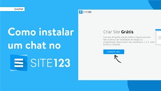 Como Instalar um Chat no Criador de Sites do Site123  JivoChat [upl. by Isaac919]