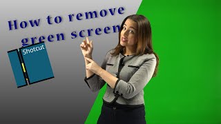 How to remove green screen in ShotCut  Shotcut tutorial HINDI [upl. by Yule]