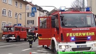 E  Feuerwehreinsatz in Göppingen  VOLLBRAND IN WOHNUNG  Entfernung Brandgut  Löscharbeiten [upl. by Davie125]