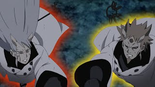 Hagoromo y Hamura vs Kaguya Otsutsuki  Hagoromo fue el primero en dominar modo Sage contra Kaguya [upl. by Nadya]