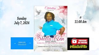 Thanksgiving Service for the life of Shelly Ann Brown [upl. by Greenman]