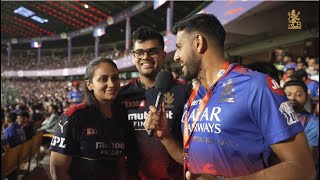 RCB vs KKR Fan Reactions from the Chinnaswamy Stadium  IPL 2024 [upl. by Arobed111]