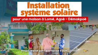 Système solaire hybride pour une maison à Lomé  Agoè  Démakpoè [upl. by Bailey608]