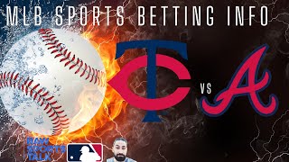 Minnesota Twins VS Atlanta Braves Free MLB Sports Betting Info 82624 [upl. by Chalmer571]