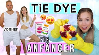 TIE DYE 🆘 ich batike unsere kompletten Outfits 🤭 Batik für Anfänger  Cali Kessy [upl. by Anatniuq]