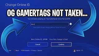 HOW TO GET OG PLAYSTATION NAME  PS4 NAME CHANGE UPDATE [upl. by End]