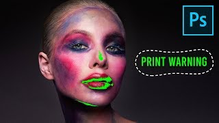 quotPrint Warningquot Shortcut in Photoshop amp How to Use it [upl. by Arrim]