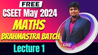 FREE CSEET Maths Video Lectures  CSEET May 2024  FREE CSEET Quantitative Aptitude Video Classes 3 [upl. by Atik]